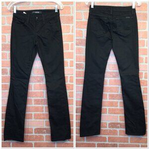 Joes Jeans Lynden Curvy Bootcut Denim Black Pants Size W 25